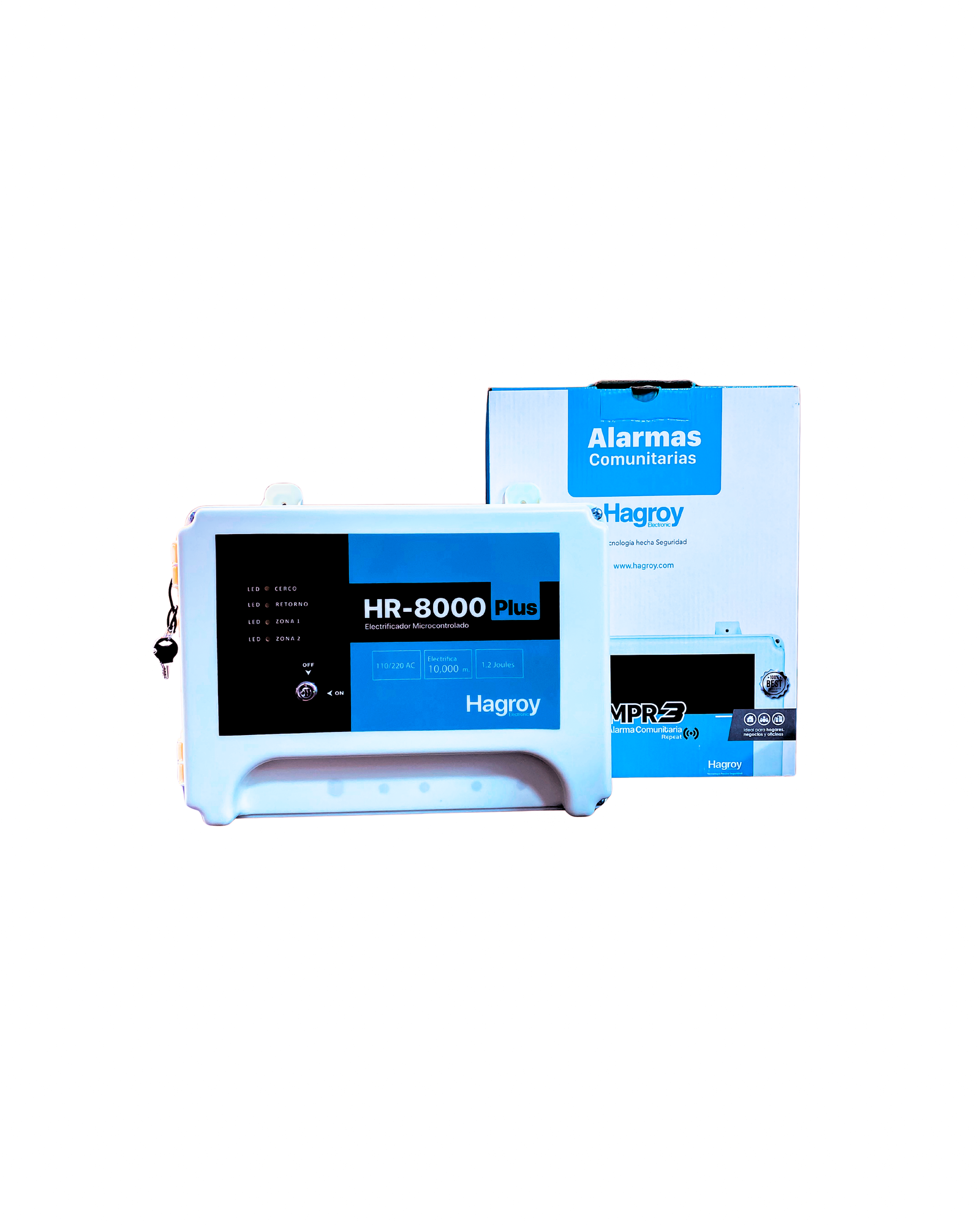 ELECTRIFICADOR HAGROY (HR8000) ANTI PLANTAS Y LLUVIA 